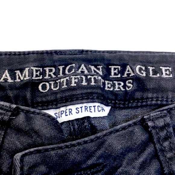 AMERICAN EAGLE BLACK HI-RISE JEGGING JEANS - Picture 4 of 5